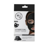 RIVAJ UK Charcoal Sheet Mask 27ml – Deep Cleansing and Detoxifying Face Mask for Radiant Skin