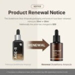 Medicube Glutathione Glow serum brightening serum bottle Korean skincare glutathione ampoule for radiant skin Glow-boosting ampoule with niacinamide and collagen Anti-aging brightening serum for pigmentation care Hydrating radiance ampoule texture close-up