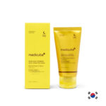 Medicube Kojic Acid Turmeric Night Wrapping Mask 75ml product image Overnight turmeric collagen peel-off mask for glowing skin Glass skin brightening Korean night mask Medicube Hydrating turmeric face mask texture and packaging