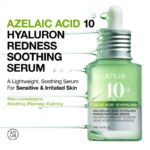 Anua Azelaic Acid 10 Hyaluron Redness Soothing Serum 30ML bottle Hydrating azelaic acid serum for redness and sensitive skin Anua soothing serum with hyaluronic acid and cica Korean skincare serum for acne-prone and irritated skin Lightweight facial serum with 10% azelaic acid
