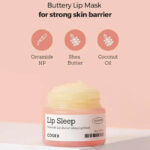 COSRX Balancium Ceramide Lip Butter Sleeping Mask 20g jar packaging Hydrating ceramide lip sleeping mask with shea butter by COSRX COSRX lip butter mask texture close-up for dry lips Korean lip care product for overnight lip hydration COSRX Balancium lip balm sleeping mask for soft smooth lips