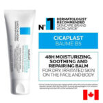 La Roche-Posay Cicaplast Baume B5 soothing repairing balm tube Cicaplast Baume B5 moisturizing balm for dry and irritated skin La Roche-Posay multi-purpose soothing balm for face and body Fast-absorbing Cicaplast Baume B5 barrier repair cream Family-safe soothing balm for babies, children, and adults