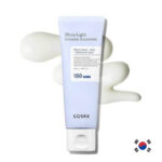 Cosrx Ultra-Light Invisible Sunscreen SPF50 lightweight non-greasy facial sunscreen with invisible finish and no white cast.